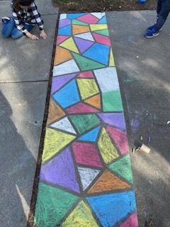 Stained Glass on the Driveway!
